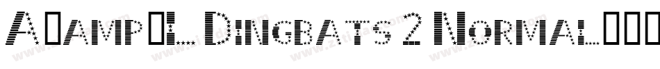 A&L Dingbats 2 Normal字体转换